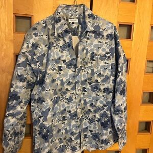 Rayure Club Cotton Shirt, XXL (fits XL) France, NWOT